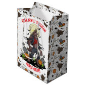 🐺 Weerwolf Halloween Gift Bag 🎃💀 Medium Cadeauzakje (Voorkant Gekanteld)