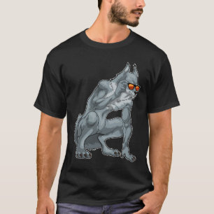 Weerwolf Halloween Zonnebril T-shirt