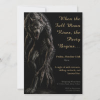 Weerwolf Hoeven Halloween Kostuum Feest Uitnodigin