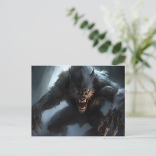 Weerwolf Lycan Briefkaart (Staand voorkant)