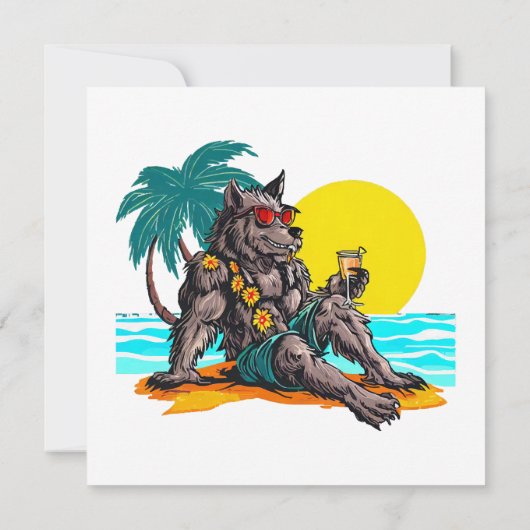 weerwolf op vakantie (Achterkant)