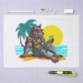 weerwolf op vakantie tissuepapier (Craft)