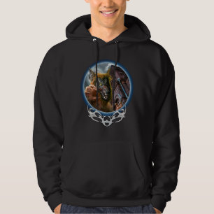 Weerwolf van Londen Volle Maan Horror Hoodie