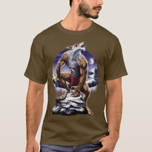 Weerwolf Volle Maan Howling T-shirt