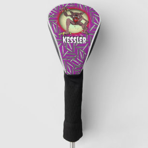 Weerwolf Volle Maan Paarse Halloween Personalisere Golfheadcover