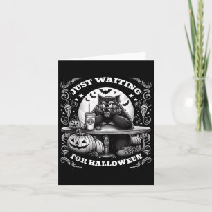Weerwolf wacht op Halloween Spooky Scary N Kaart