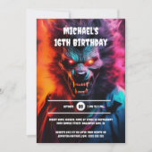 Weerwolf wolf man Halloween kostuum party voor vol Kaart (Voorkant)