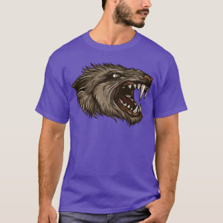 weerwolfkopdierwildlife grappig t-shirt