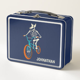 Weerwolfskelet op een BMX-fiets Gepersonaliseerd