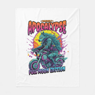 Weerwolven apocalyps fleece deken