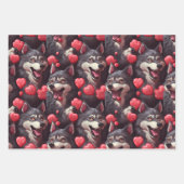 Weerwolven en Snoep Hitte Valentijnsdag Inpakpapier Vel (Voorkant 3)
