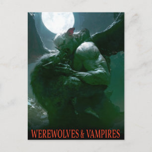 Weerwolven & Vampiers - Dominantie Briefkaart