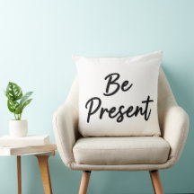 "Wees aanwezig" Minimalistische woondecoratie kuss