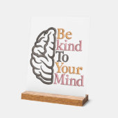 Wees aardig acryl bord (Hoek)