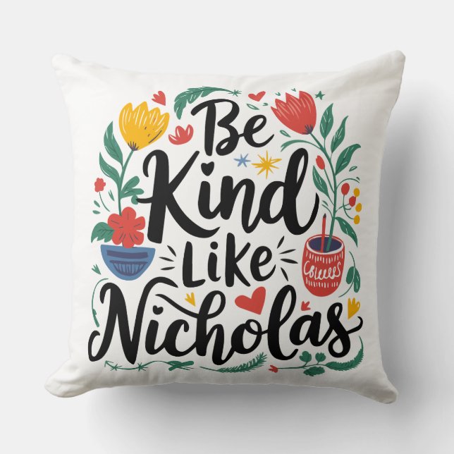 Wees aardig als Nicholas Kussen (Voorkant)