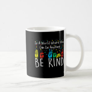 Wees aardig Asl Gebarentaal Autisme Bewustzijn Au Koffiemok