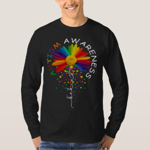 Wees Aardig Autisme Bewustzijn Madeliefje Bloem Mo T-shirt
