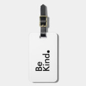 Wees aardig. Bagage label (Voorkant verticaal)