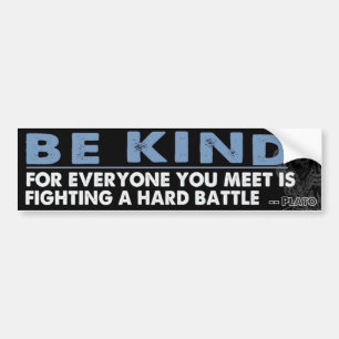 Wees aardig bumpersticker
