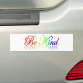 Wees aardig Bumpersticker (Op auto)