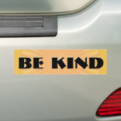 Wees aardig bumpersticker (Op auto)