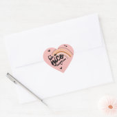 Wees aardig en aardig hart sticker (Envelop)