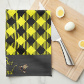 "Wees aardig" Gingham Theedoek (Quarter Fold)