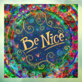 Wees aardig “Inspirivity” Raamsticker (Vel 3)