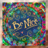 Wees aardig “Inspirivity” Raamsticker (Vel 2)