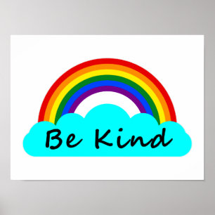 Wees Aardig - LGBT Regenboog Poster