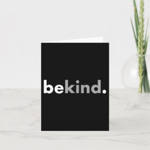 Wees aardig, lief voor mensen, minimalistisch kaart