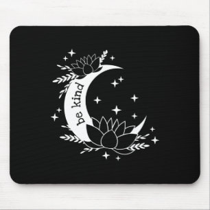 Wees aardig Luna en Maan Lotus Bloem Yoga Meditati Muismat