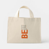 Wees aardig mini tote bag (Achterkant)