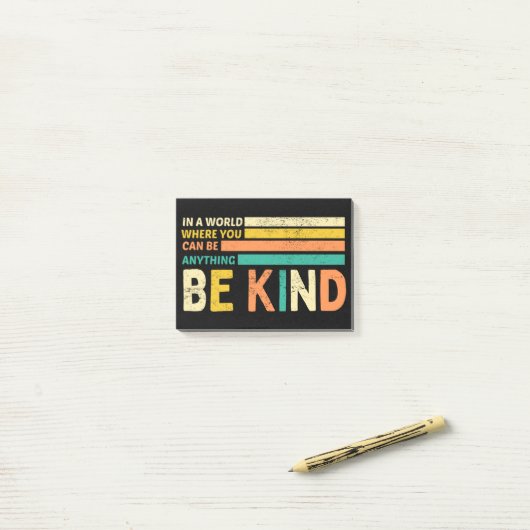 Wees aardig post-it® notes (Op bureau)