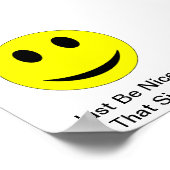 Wees aardig poster (Hoek)