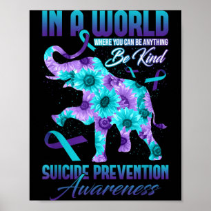 Wees aardig Preventie Bewustzijnsdag Suowers Olifa Poster