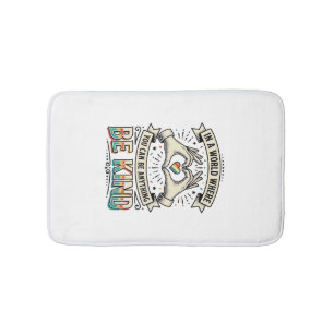 Wees Aardig Regenboog Hart Handen Vintage Shirt On Badmat