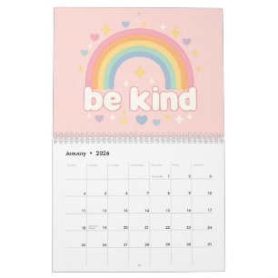 Wees aardig – Regenboog Pastel Positiviteit Kalender