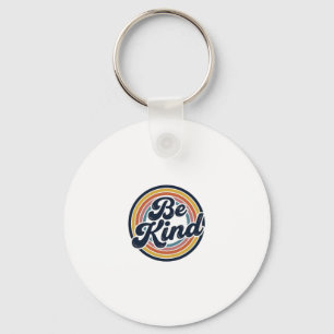 Wees aardig Retro Regenboog Vintage Shirt Ontwerp_ Sleutelhanger
