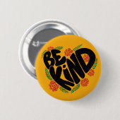 Wees aardig ronde button 5,7 cm (Voorkant /achterkant)