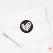 Wees aardig ronde sticker (Envelop)