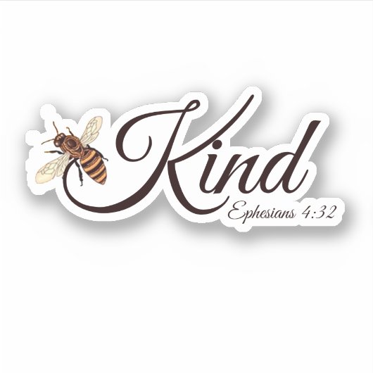 Wees aardig sticker (Voorkant)