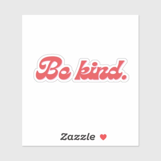 Wees aardig sticker (Vel)