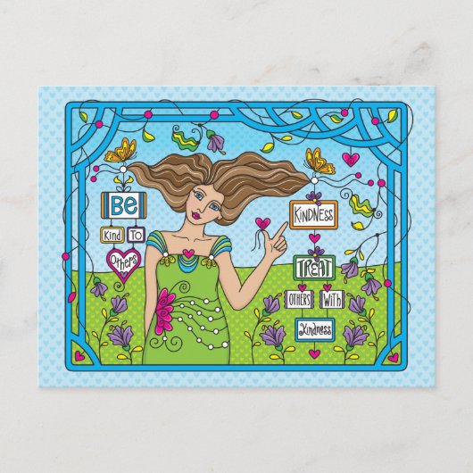 Wees aardig tegen anderen_ Briefkaart (Voorkant)
