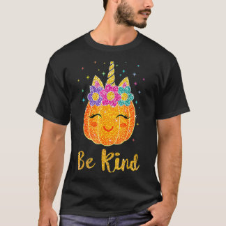 Wees aardig tegen de duivel Unicorn Girl Kinder Da T-shirt