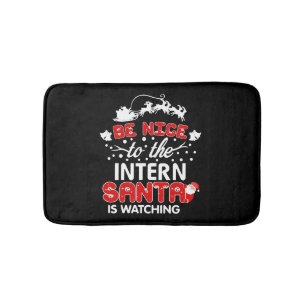 Wees aardig tegen de internekerstman die T-shirt k Badmat