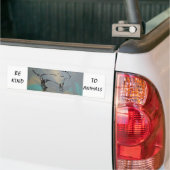 Wees aardig tegen dieren Magnet-Bumpersticker Bumpersticker (Op Truck)