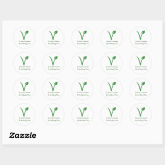 Wees aardig tegen dieren ronde sticker