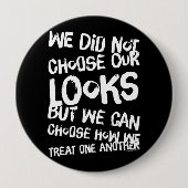 Wees aardig tegen elkaar ronde button 4,0 cm (Voorkant)