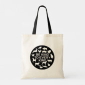 Wees aardig tegen elke soort tote bag (Achterkant)